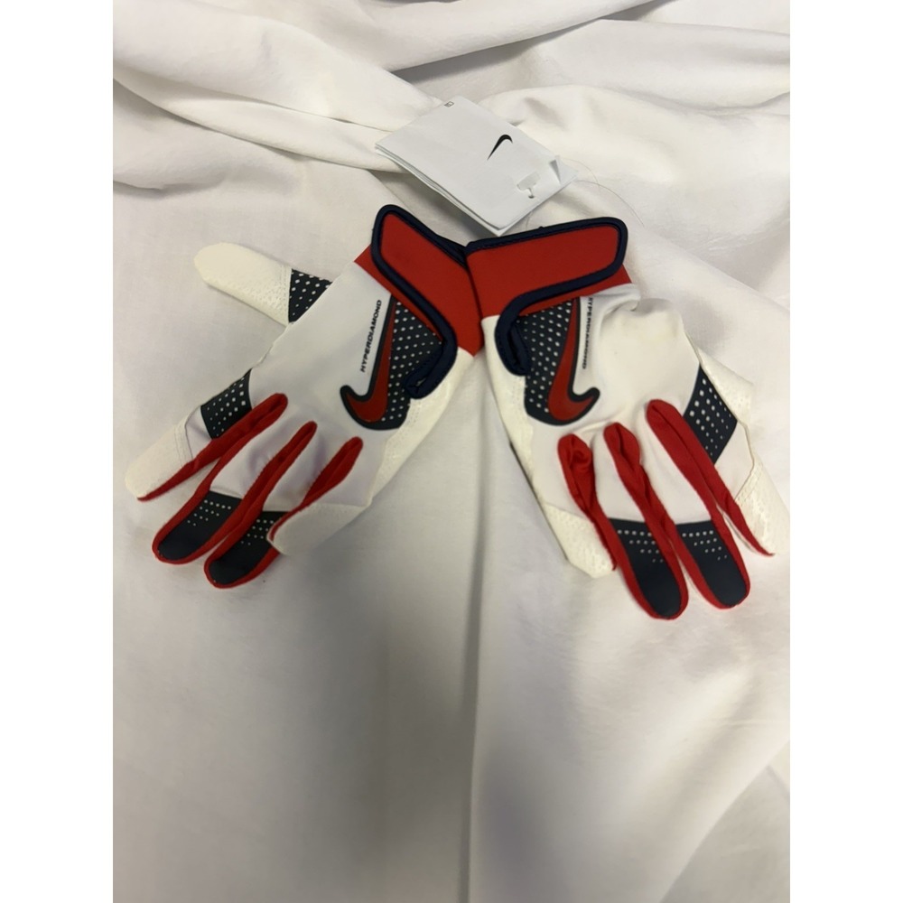 Nike Hyperdiamond Batting Gloves Youth Small - NWT Navy/Red/White